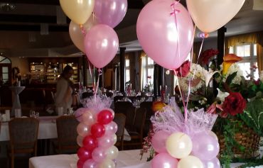 Eine Tischdeko für die Candybar.