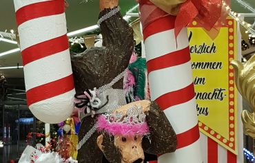 2 Meter große Zuckerstangen handgefertigt